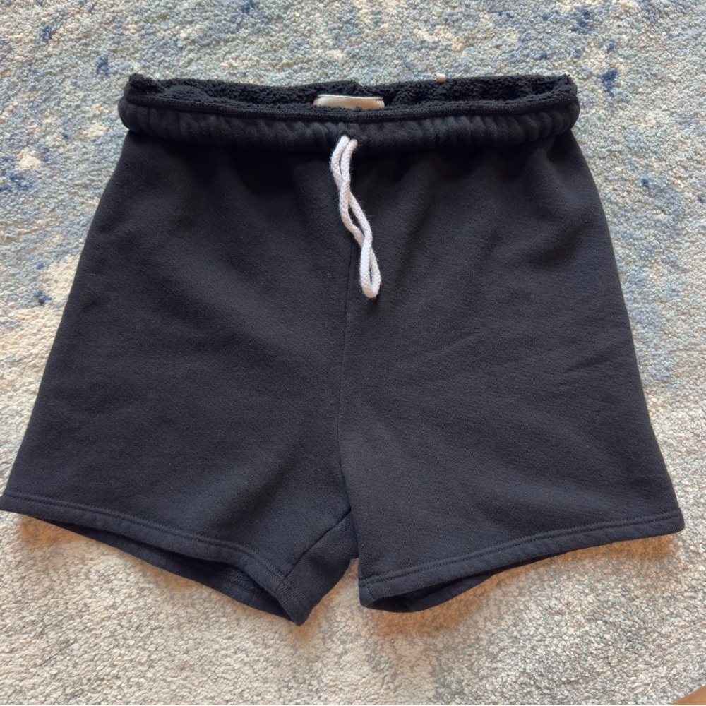 Joah Brown fitted sweat short - black - size xs/s